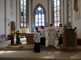 Feierlicher Gründungsgottesdienst der Pfarrei St. Heimerad (Foto: Karl-Franz Thiede)